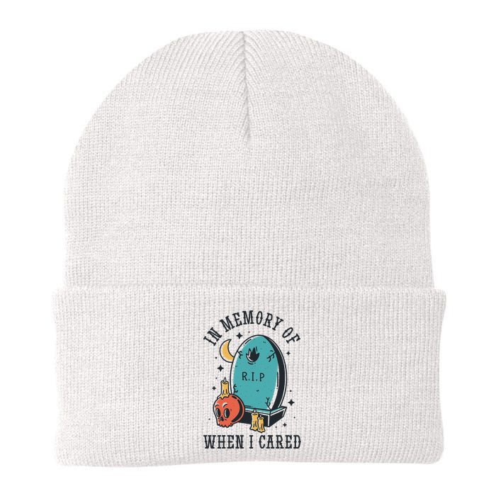 In Memory Of When I Cared Funny RIP Beanie