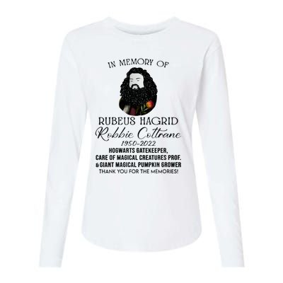 In Memory Of Robbie Coltrane Hagrid Thank You For The Memories Womens Cotton Relaxed Long Sleeve T-Shirt