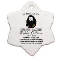 In Memory Of Robbie Coltrane Hagrid Thank You For The Memories Ceramic Star Ornament