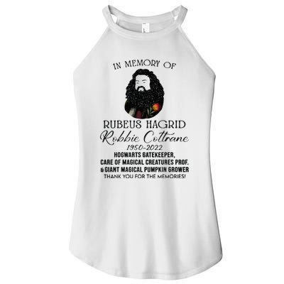 In Memory Of Robbie Coltrane Hagrid Thank You For The Memories Women’s Perfect Tri Rocker Tank