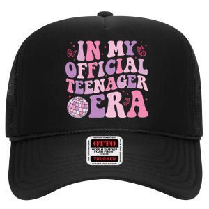 In My Official Nager Era 13th Birthday Version Girls High Crown Mesh Back Trucker Hat