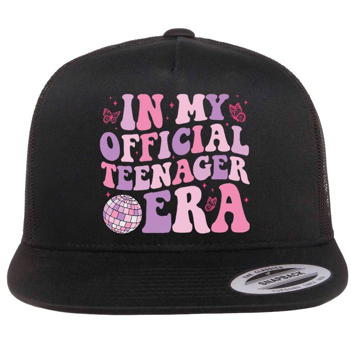 In My Official Nager Era 13th Birthday Version Girls Flat Bill Trucker Hat