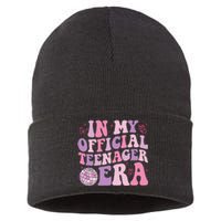 In My Official Nager Era 13th Birthday Version Girls Sustainable Knit Beanie