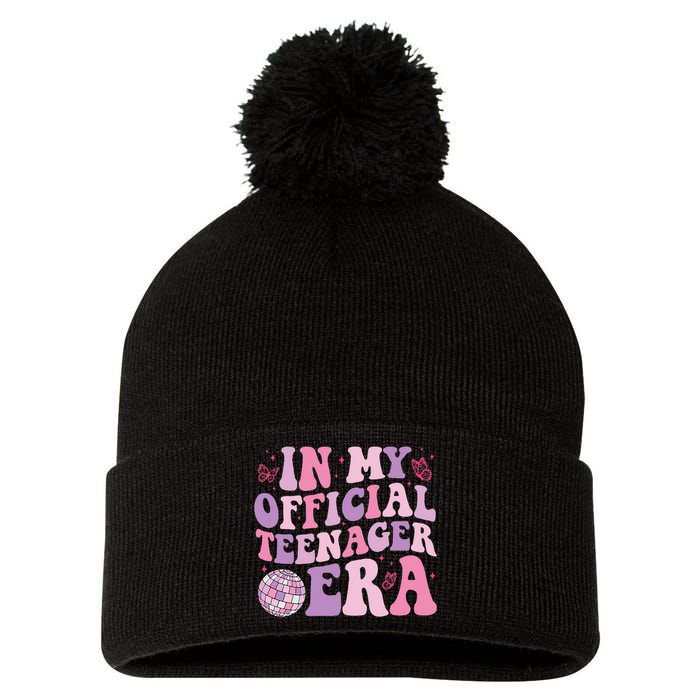 In My Official Nager Era 13th Birthday Version Girls Pom Pom 12in Knit Beanie