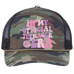 In My Official Nager Era 13th Birthday Version Girls Retro Rope Trucker Hat Cap