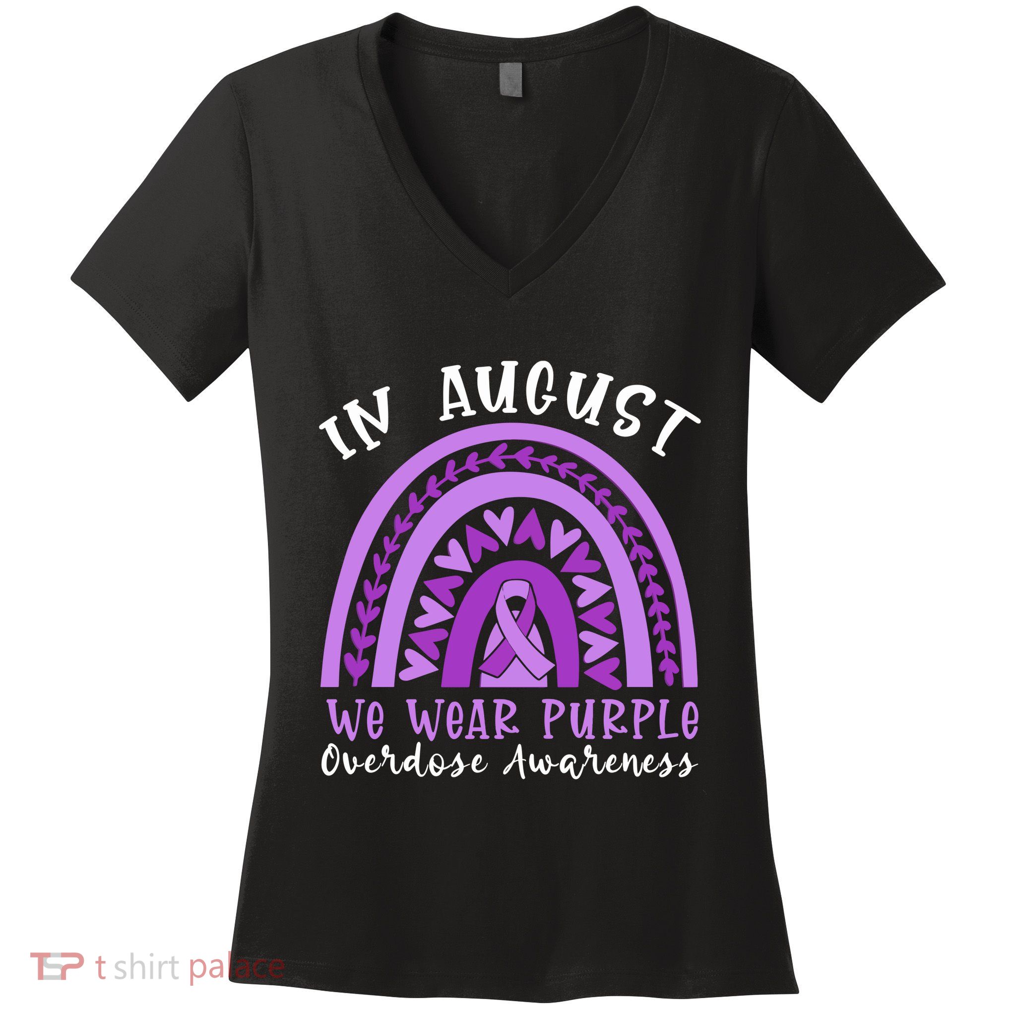 In Memory Of Overdose Awareness Month Women's V-Neck T-Shirt