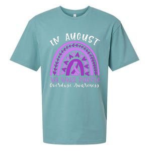 In Memory Of Overdose Awareness Month Sueded Cloud Jersey T-Shirt