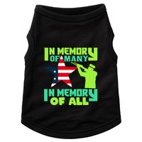 In Memory Of Many In Memory Of All Memorial Day Gift American Flag Doggie Tank