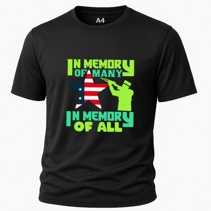 In Memory Of Many In Memory Of All Memorial Day Gift American Flag Performance Shirt