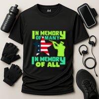 In Memory Of Many In Memory Of All Memorial Day Gift American Flag Performance Shirt