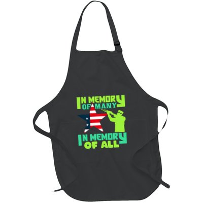 In Memory Of Many In Memory Of All Memorial Day Gift American Flag Apron