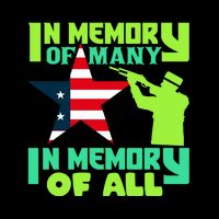 In Memory Of Many In Memory Of All Memorial Day Gift American Flag Bucket Hat