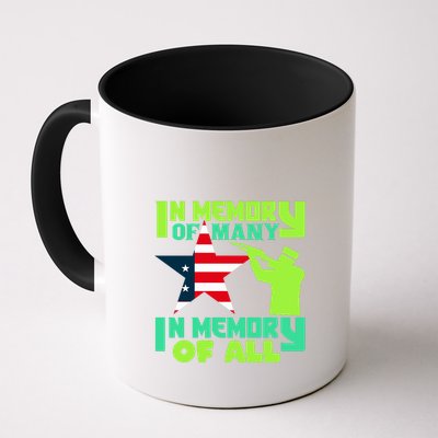 In Memory Of Many In Memory Of All Memorial Day Gift American Flag Mug