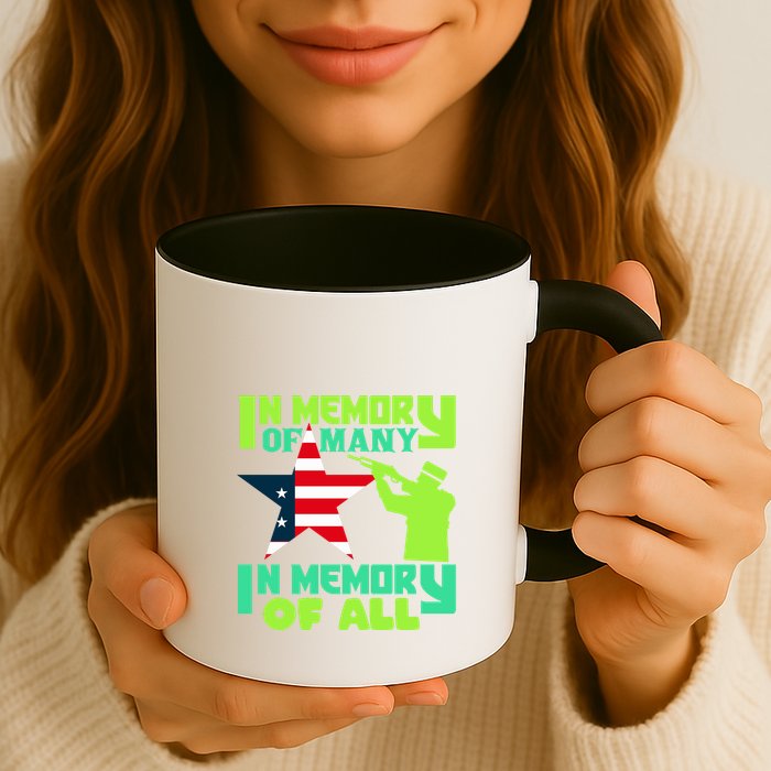 In Memory Of Many In Memory Of All Memorial Day Gift American Flag Mug