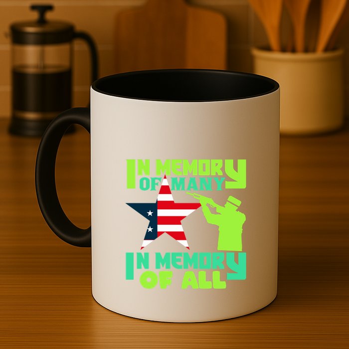 In Memory Of Many In Memory Of All Memorial Day Gift American Flag Mug