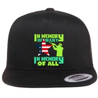In Memory Of Many In Memory Of All Memorial Day Gift American Flag Flatbill Hat