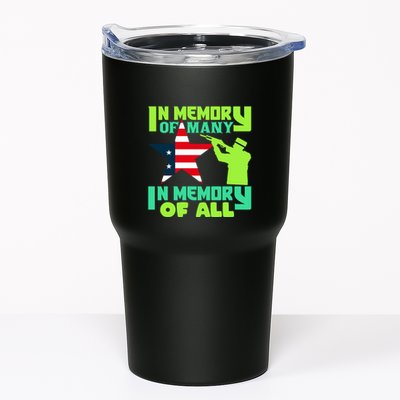 In Memory Of Many In Memory Of All Memorial Day Gift American Flag Tumbler