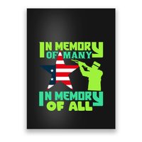 In Memory Of Many In Memory Of All Memorial Day Gift American Flag Poster