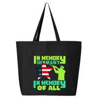 In Memory Of Many In Memory Of All Memorial Day Gift American Flag 25L Jumbo Tote