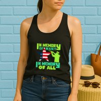 In Memory Of Many In Memory Of All Memorial Day Gift American Flag Womens Tank Top