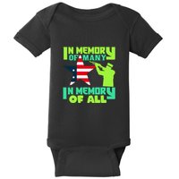 In Memory Of Many In Memory Of All Memorial Day Gift American Flag Baby Bodysuit