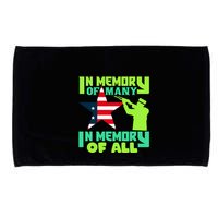 In Memory Of Many In Memory Of All Memorial Day Gift American Flag Microfiber Hand Towel
