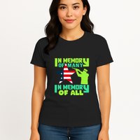In Memory Of Many In Memory Of All Memorial Day Gift American Flag Womens T-Shirt