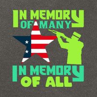 In Memory Of Many In Memory Of All Memorial Day Gift American Flag Cotton Canvas Backpack