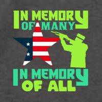 In Memory Of Many In Memory Of All Memorial Day Gift American Flag Vector Backpack