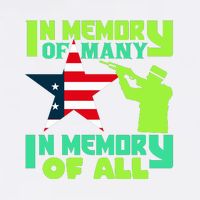 In Memory Of Many In Memory Of All Memorial Day Gift American Flag Garment-Dyed Sweatshirt