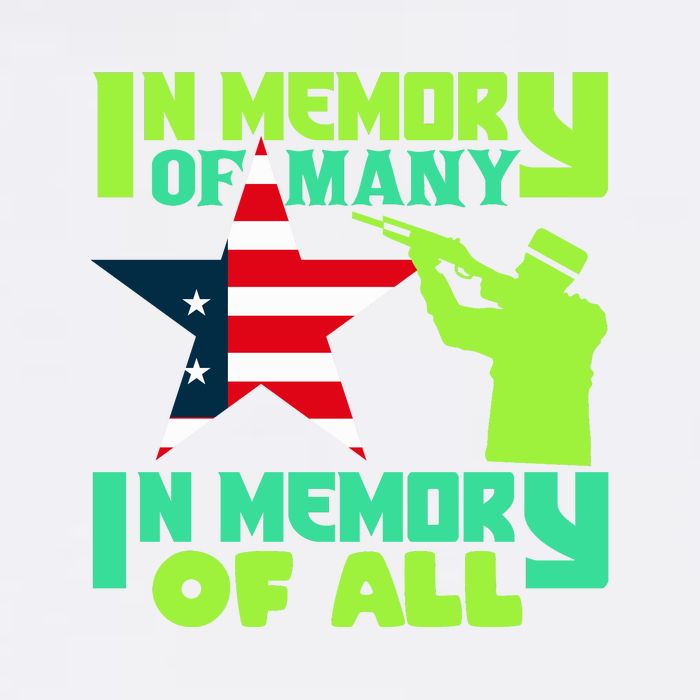 In Memory Of Many In Memory Of All Memorial Day Gift American Flag Garment-Dyed Sweatshirt