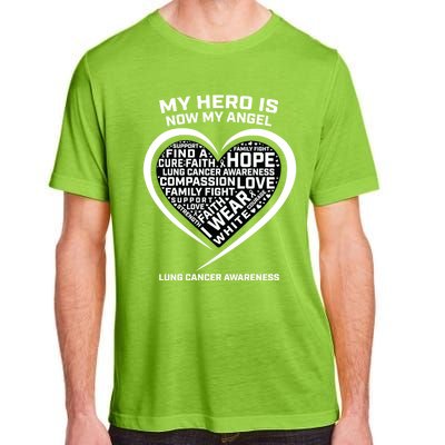 In Memory Of My Hero Is Now My Angel Lung Cancer Awareness Gift Adult ChromaSoft Performance T-Shirt