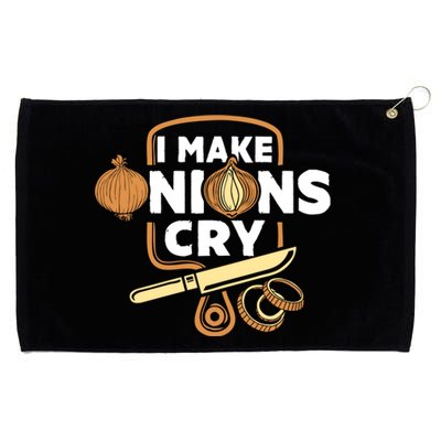 I Make Onions Cry Funny Chef Gift Grommeted Golf Towel