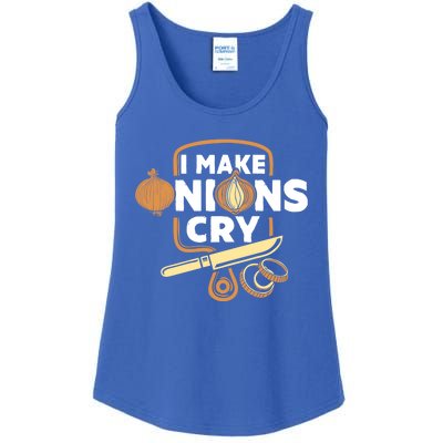 I Make Onions Cry Funny Chef Gift Ladies Essential Tank