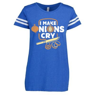 I Make Onions Cry Funny Chef Gift Enza Ladies Jersey Football T-Shirt