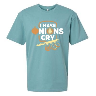 I Make Onions Cry Funny Chef Gift Sueded Cloud Jersey T-Shirt