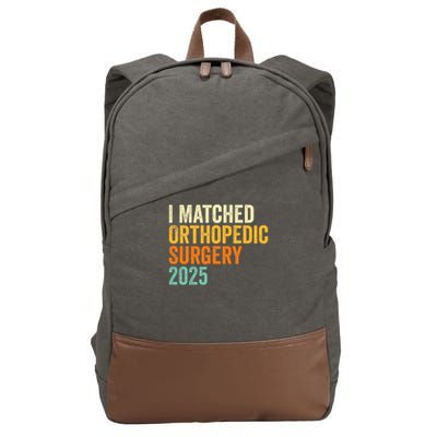 I Matched Orthopedic Surgery 2025   Cotton Canvas Backpack