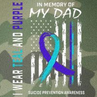 In Memory Of Dad Suicide Awareness Prevention American Flag Legacy Tie Dye Trucker Hat