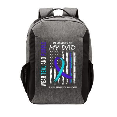 In Memory Of Dad Suicide Awareness Prevention American Flag Vector Backpack