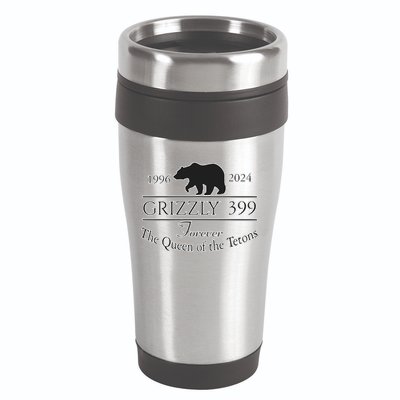 In Memory Of Bear 399 Forever Queen Of The Tetons 16oz Travel Tumbler