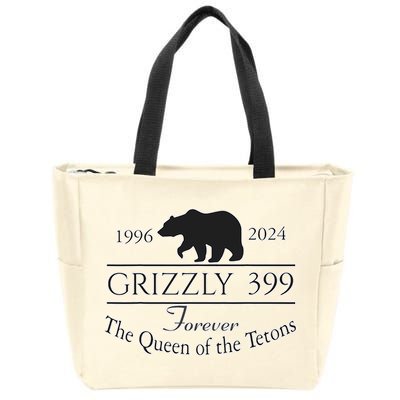 In Memory Of Bear 399 Forever Queen Of The Tetons Zip Tote Bag