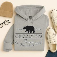 In Memory Of Bear 399 Forever Queen Of The Tetons Hoodie