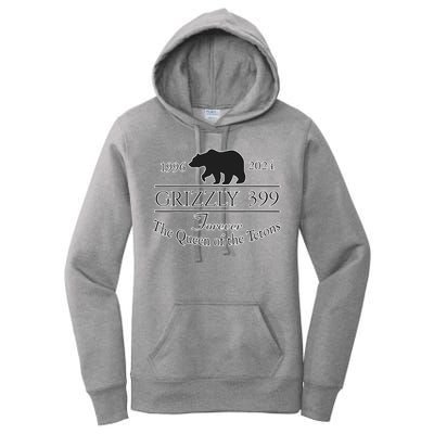 In Memory Of Bear 399 Forever Queen Of The Tetons Women's Pullover Hoodie