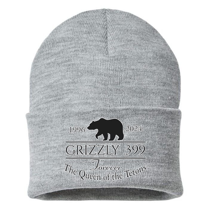 In Memory Of Bear 399 Forever Queen Of The Tetons Sustainable Knit Beanie