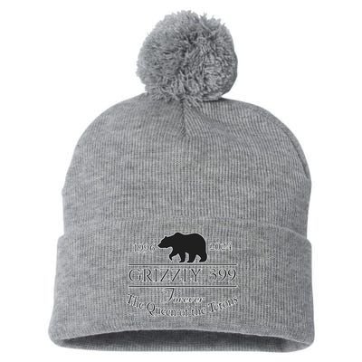 In Memory Of Bear 399 Forever Queen Of The Tetons Pom Pom 12in Knit Beanie
