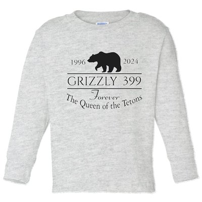 In Memory Of Bear 399 Forever Queen Of The Tetons Toddler Long Sleeve Shirt