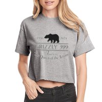 In Memory Of Bear 399 Forever Queen Of The Tetons Crop Top