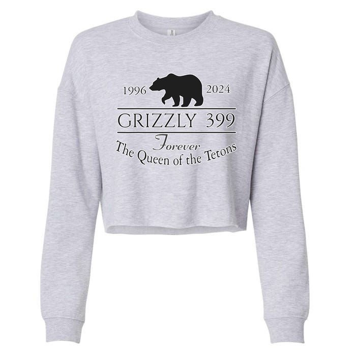 In Memory Of Bear 399 Forever Queen Of The Tetons Cropped Pullover Crew