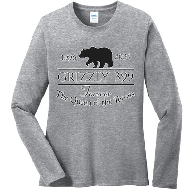 In Memory Of Bear 399 Forever Queen Of The Tetons Ladies Long Sleeve Shirt