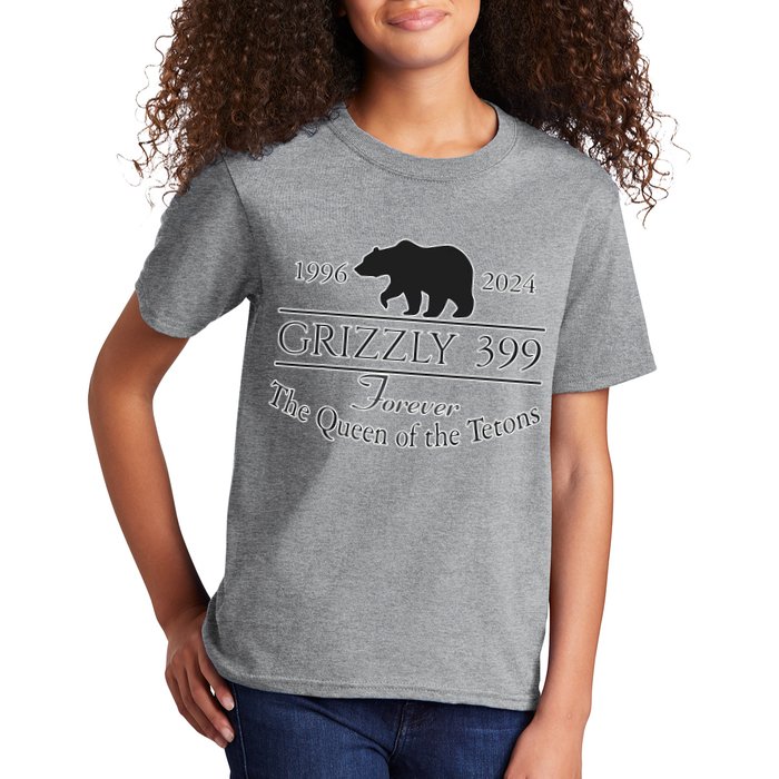 In Memory Of Bear 399 Forever Queen Of The Tetons Kids T-Shirt